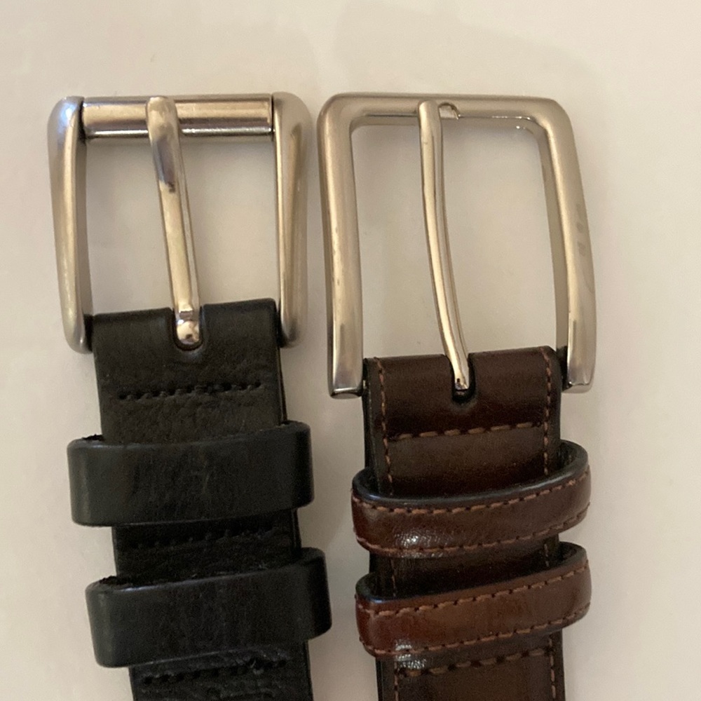 DOCKER’S + CGF Leather Belt Bundle  
Black/Brown Size 36 - Picture 2 of 8